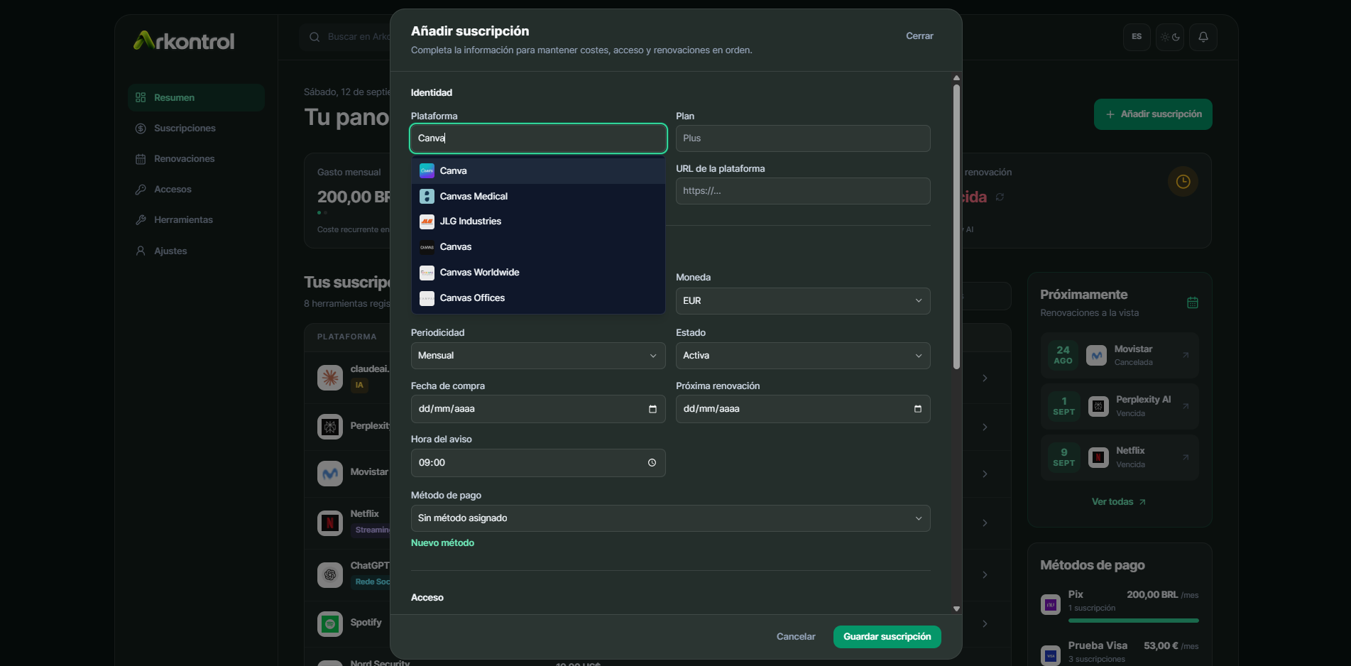 Add the platform